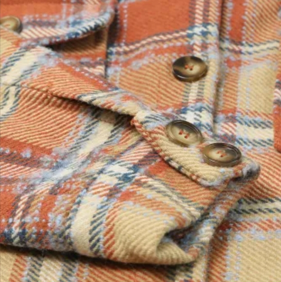 Last one New Oversized plaid shacket - Picture 8 of 15